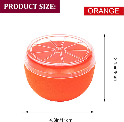 Orange Storage Containers, Reusable Grapefruit Keeper for Refrigerator, Individual Orange Saver