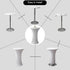 Viiamacki 24x43 Inch Round Spandex Cocktail Tablecloth, Coffee Elastic Fitted Highboy Bar Table Cloth, High Top