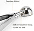 5.4 2.7 OZ, 2.5 inch/ 63MM 18/8 Large Cookie Scoop, Tbsp/ Ball, Stainless Steel Ice Cream Scoop, Cupcake Scoop