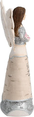 Pavilion Gift Company Elements Grandmother Guardian Angel Figurine, 6 Inch, Solid Pink