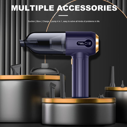 Cordless Vacuum Cleaner with Fast Charging, 4-in-1 Design, Blue