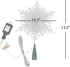Kurt Adler 20-Light 10-Inch Clear Snowflake Treetop with Color-Changing RGB LED Bulbs