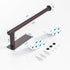 ASTOFLI Oil Rubbed Bronze Paper Towel Holder, Under Cabinet No Drilling 2Pack, Sturdy Wall Mount Kitchen Holder
