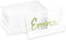 Bright Creations 20-Pack Clear Acrylic Place Cards for Seating, Wedding Guest Names, Table Settings, 3.5 × 2 in