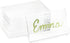 Bright Creations 20-Pack Clear Acrylic Place Cards for Seating, Wedding Guest Names, Table Settings, 3.5 × 2 in