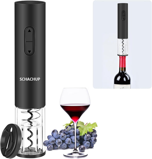 Electric Wine Opener with Foil Cutter, Automatic Corkscrew Wine Opener for Home Kitchen, Gifts for Wine Lovers