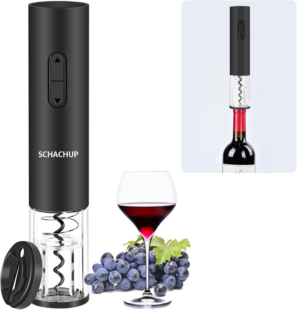 Electric Wine Opener with Foil Cutter, Automatic Corkscrew Wine Opener for Home Kitchen, Gifts for Wine Lovers