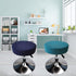 Round Stool Cover 12-16 Inch, Luxurious Stretchable Fabric Bar Stool Covers, Washable and Dustproof (2Pcs Peacock Blue)