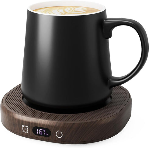 Coffee Mug Warmer & Mug Set for desk, Smart Auto Shut Off