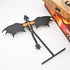 YUKEI 4th 6.7" Metal Fantasy Dragon Shelf Decor Wing Dragon Silhouette Bookend Ornament for Fantasy Readers and Book
