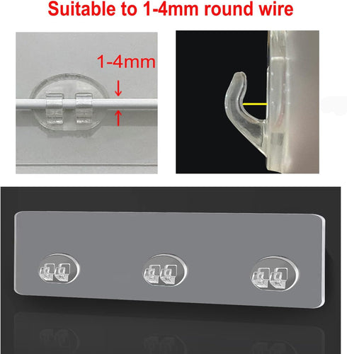 Hetjosee 2 Pcs Corner Shower Caddy Adhesive Replacement Hook, Heavy-Duty No Drilling Adhesive Stickers for Shower Caddy
