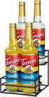 Coffee Syrup Organizer Rack (4 Bottle Capacity) for Kitchen, Small Wine Rack for Bar, Storage for Syrup, Wine, Dressing