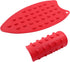 2 Pcs Silicone Iron Rest Pads, Heat Resistant Protective Mats for Ironing Board, Curling Irons, Flat Irons (Red)