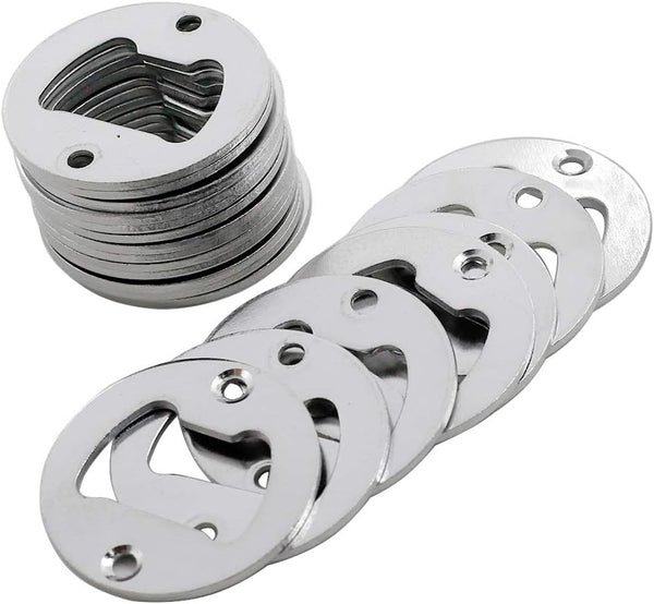 Biaungdo 20PCS 40mm Wall Mounted Bottle Opener with Screws for Beer Cap Coke Bottle