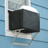 Luxiv Outdoor Window Air Conditioner Cover, Black Dust-proof Waterproof Insulation Defender (25.5Wx20.5Dx18H)
