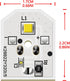 WR55X11132 Refrigerator LED Light WR55X25754 for GE, Replace WR55X30602 WR55X26486, 5PCS