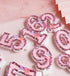 Birthday Candles Number 4, Pink Glitter Happy Birthday Cake Candles Handmade Sequin Numeral Candle