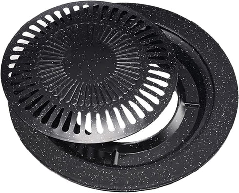 Portable Gas Stove Iron Baking Pan, Korean BBQ Grill, Non Stick Grill Pan, Carbon Steel Cake Pan