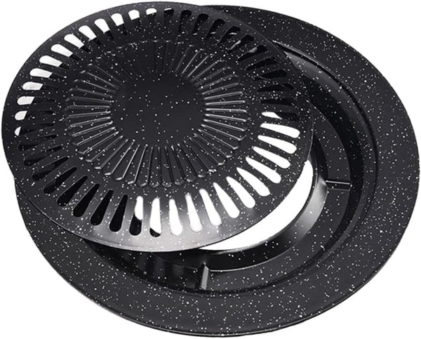 Portable Gas Stove Iron Baking Pan, Korean BBQ Grill, Non Stick Grill Pan, Carbon Steel Cake Pan