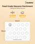 Katbite 100 Macaron Parchment Sheets Template Baking, Cookie Parchment, Printed Circle Baking Stencil for Macaron Cookie, 12x16 In, Non-Stick & Heavy Duty, Pre-cut Paper for Chicken Pizza French Fry by katbite