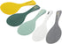 Non Stick Rice Scooper - Silicone Standing Rice Spoon Paddle - Professional Rice Potato Server Spatula Heat Resistant Rice Cooker Spoon (1 Pack, Black)