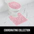 GORILLA GRIP Soft Chenille Bathroom Toilet Lid Cover - Machine Washable, Light Pink, Fits Most Lids, 19.5x18.5