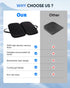 Sino Selected Ergo-Gel Airplane Seat Cushion, Gel-Infused Memory Foam Seat Cushion, Foldable Chair Cushions for Office