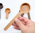 Coffee Scoop, CISHNOU Korean Style Beech Wooden Spoon for Ground Coffee, Tea, Soup Cooking Mixing Kitchen Utensils