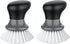 MR.SIGA 2 Pack Dish Scrub Brush, Palm Brush with Ergonomic Grip, Kitchen Brushes for Dishes, Gray