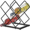 Countertop Wine Rack, 6 Bottles Storage Capacity, Modern Metal Wine Bottle Holder for Bar, Cabinet, Pantry