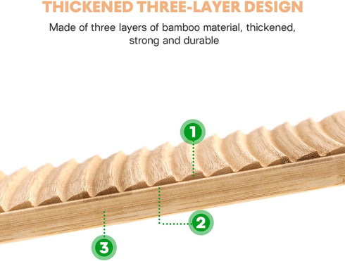 Large Washboard 15.7"x5.9", Hand Washing Board for Laundry, Natural Bamboo Old Fashioned Wash Board