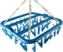 Clip and Drip Hanger Clothes Hanger Drying Rack, 32 Clips, Blue