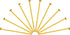 PATIKIL Chandelier Connector Clip Pins, 300 Pack 3mm OD x 40mm L