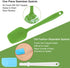 uxcell Silicone Spatula Set, Heat Resistant Kitchenware for Cooking, Baking, and Mixing - Green
