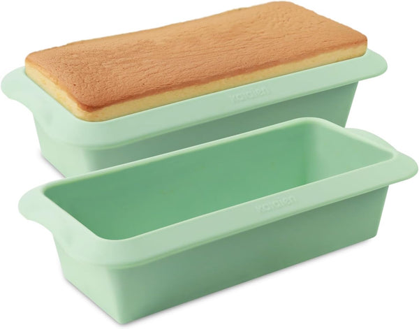 Silicone Bread Loaf Pans (2 Pack), Nonstick Baking Mold for Homemade Bread, 10.8x5.4x2.6 Inch