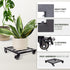 14Inch 385 Lbs, Idzo Plant Caddy with Wheels Heavy Duty Capacity Metal Cast Iron Rolling Stray, Plant Stand with Wheels