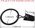 40 Pack Curtain Rings with Clips, Drapery Clips with Rings, Fits up to 1 in Curtain Rod, Black