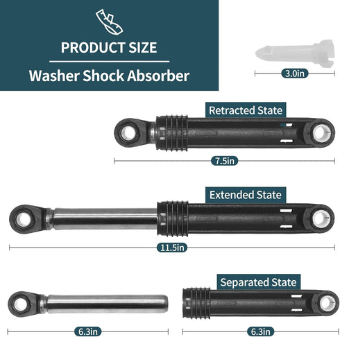 383EER3001G 4901ER2003A Washer Shock Absorber Compatible With LG WM2016CW WM0642HW WM8000HVA WM3170CW WM2050CW WM2301HR WM2010CW WM1814CW WM2101HW AP4437743 PS3522311 W1M388HWWashing Machine Model
