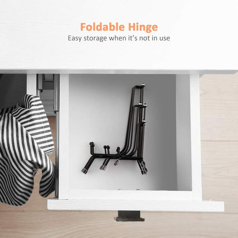 Mocoosy 6 Pack Anti-Slip Plate Stands for Display, 4 6 8 Inch Black Iron Wire Easel Frame for Pictures