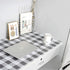 Self Adhesive Vinyl Faux Gingham Plaid Cloth Look Shelf Drawer Liner Paper, 17.7x78 Inch (Grey)