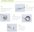 Tenta Kitchen 2oz/56ml Stainless Steel Small Soup Ladle Spoon - One-piece Professional Ladle with Hook
