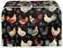 2 Slice Toaster Cover, Farm Chicken Rooster Design, Dust Protection with Hang Loop, Easy to Store (14x14") 2PCS
