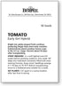 50 Burpee 'Early Girl',Slicing Tomato, Non-GMO Seeds