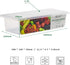 SILIVO Fruit Storage Containers for Fridge (3 Pack) - 1.5L Produce Saver Containers with Removable Drain Tray