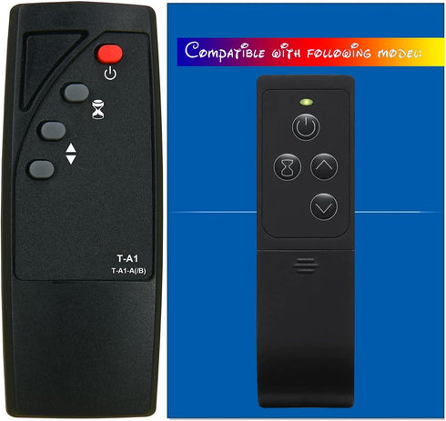 Replacement for Twin Star ClassicFlame Electric Fireplace Heater Remote Control, Multiple Model Compatibility