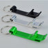 16 pcs Metal Bottle Opener in 8 Colors, Aluminum Pocket Claw Bar Soda Beverage Beer Keychain with Split Key Ring