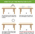 Icefire 28 Inches Round Table Cover Desk Tabletop Protector Clear Plastic Tablecloth Protective Pad Thicken PVC Vinyl