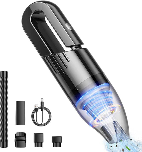 Mini Portable Car Vacuum Cordless, Handheld Vacuum for Quick Cleaning, Dust Buster Cordless Rechargeable for Car Home