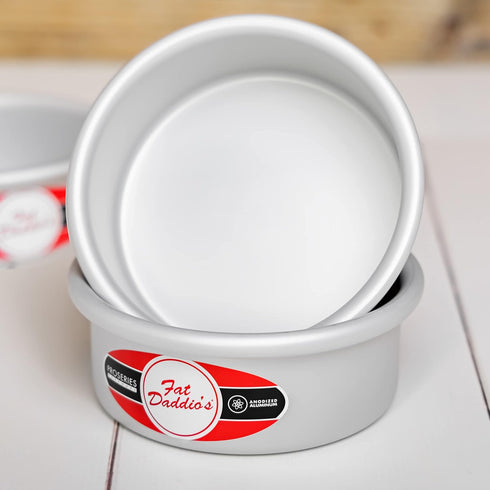 Fat Daddio's Silver Round Cake Pan, 5 x 4 Inch