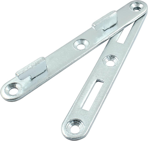 4 Sets 5" Bed Rail Fasteners, Wood Bed Rail Fittings Furniture Hardware